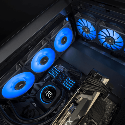 Corsair ML120 LED Elite 120mm Blue LED Cabinet Fan (Single Pack)